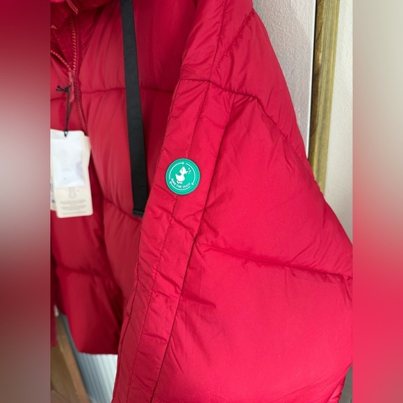 SAVE THE DUCK Red Keri Hooded Padded Jacket Synthetic Down Animal Free Size XXL - Picture 9 of 11